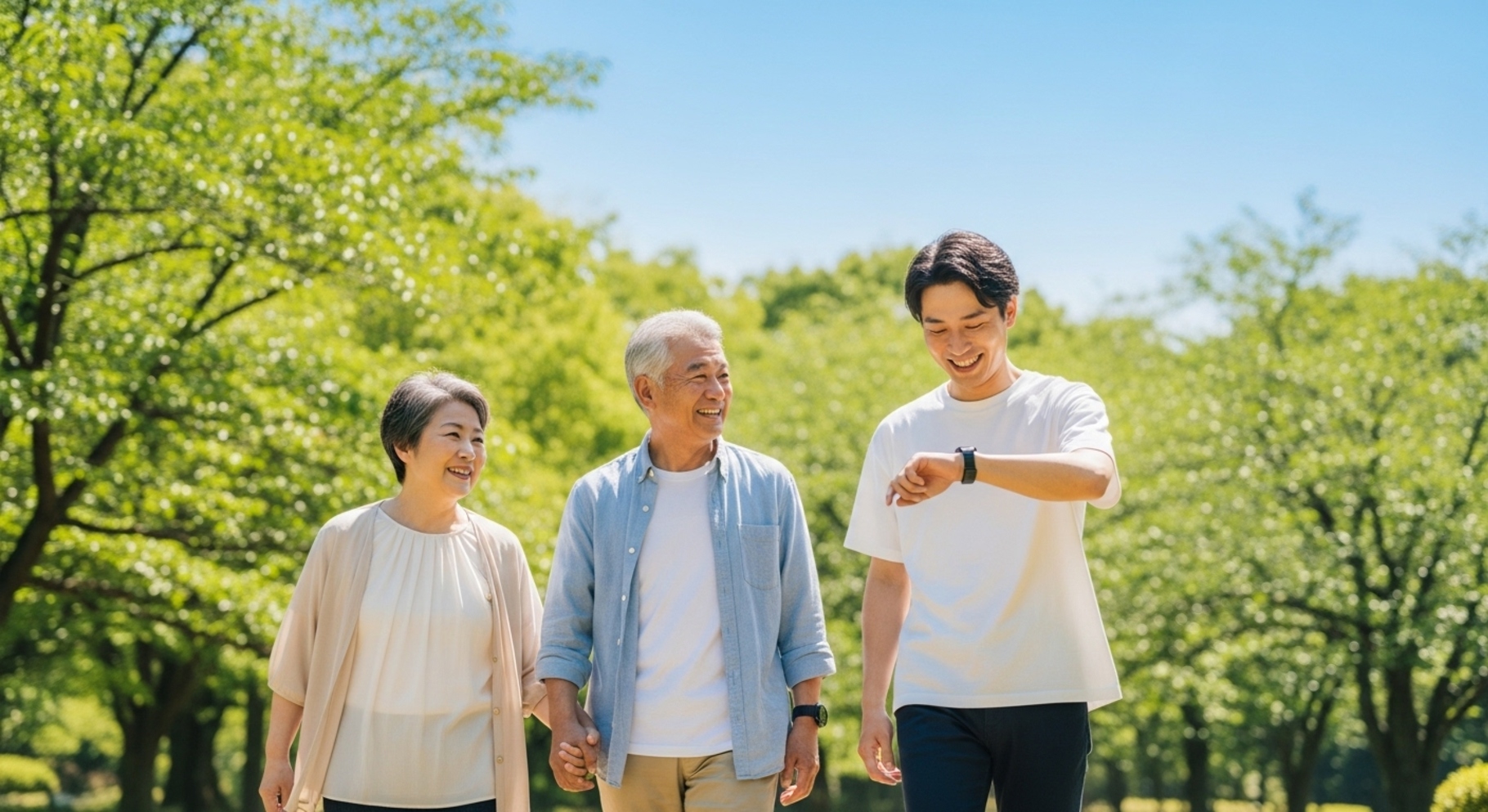 健康と保険の未来を示す明るいビジュアル
